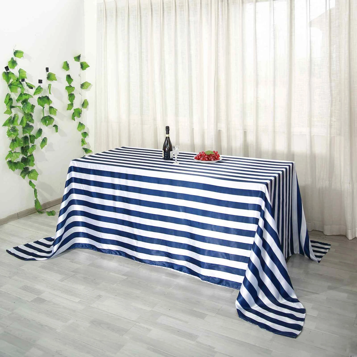90" X 132" | Stripe Satin Rectangle Tablecloth | Seamless 19 90" X 132" | Stripe Satin Rectangle Tablecloth | Seamless - Image 19