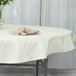 70" Seamless Premium Polyester Round Tablecloth - 200GSM -Home Decor Promotional Store TAB 70 IVR PRM D01 8ac9ff93 1fa0 4017 b5cf 721523235fe0