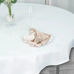70" Seamless Premium Polyester Round Tablecloth - 200GSM -Home Decor Promotional Store TAB 70 WHT PRM D05 22337e6e c318 4531 a36c 2d7b82f0ec8e