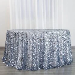 120" Big Payette Sequin Round Tablecloth Premium Collection -Home Decor Promotional Store TAB 71 120 086 D05