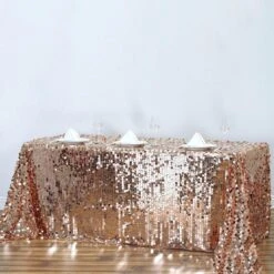 90"x132" Seamless Big Payette Sequin Rectangle Tablecloth Premium Collection -Home Decor Promotional Store TAB 71 90132 046 01 50adf534 fbba 4ce5 b1dc 0efb4e2d022d