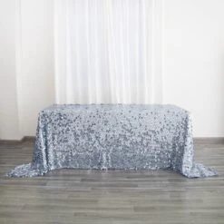 90"x132" Seamless Big Payette Sequin Rectangle Tablecloth Premium Collection -Home Decor Promotional Store TAB 71 90132 086 D05
