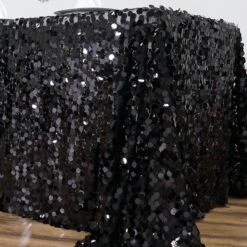 90"x132" Seamless Big Payette Sequin Rectangle Tablecloth Premium Collection -Home Decor Promotional Store TAB 71 90132 BLK D01 2f37199d e6f7 4063 bd4a 2a8d13d93d47