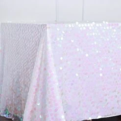 90"x132" Seamless Big Payette Sequin Rectangle Tablecloth Premium Collection -Home Decor Promotional Store TAB 71 90132 PARENT 3