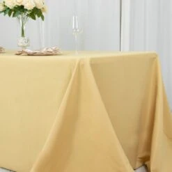 90"x156" 200 GSM Seamless Premium Polyester Rectangular Tablecloth -Home Decor Promotional Store TAB 90156 CHMP PRM D01