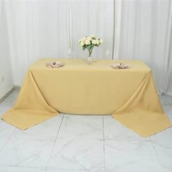 90"x156" 200 GSM Seamless Premium Polyester Rectangular Tablecloth -Home Decor Promotional Store TAB 90156 CHMP PRM 01