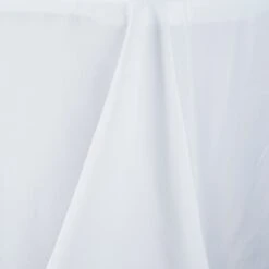 90"x156" 200 GSM Seamless Premium Polyester Rectangular Tablecloth -Home Decor Promotional Store TAB 90156 WHT PRM D01 829c68c4 4013 4ba0 93c1 92fbafbab5b7