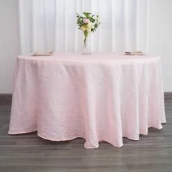120" Accordion Crinkle Taffeta Round Tablecloth -Home Decor Promotional Store TAB ACRNK 120 046 01.progressive a8347362 1460 46ee 939c d7d41571b619