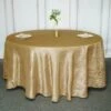 120" Accordion Crinkle Taffeta Round Tablecloth