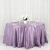 132" Accordion Crinkle Taffeta Seamless Round Tablecloth