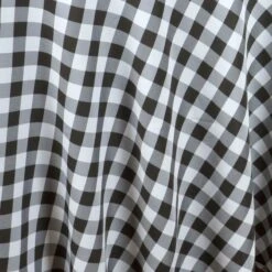 120" | Seamless Buffalo Plaid Round Tablecloth, Checkered Gingham Polyester Tablecloth -Home Decor Promotional Store TAB CHK120 BLK D01.progressive bd44d6fb a186 4578 a4b2 61bfa95bf1b3