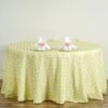 120" | Seamless Buffalo Plaid Round Tablecloth, Checkered Gingham Polyester Tablecloth
