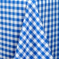 Buffalo Plaid Tablecloth | 90" X 132" Rectangular | Checkered Polyester Linen Tablecloth -Home Decor Promotional Store TAB CHK90132 BLUE D01 2acd7df9 23fd 4599 941c a21ab6620a5d