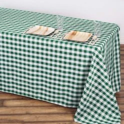 Buffalo Plaid Tablecloth | 90" X 132" Rectangular | Checkered Polyester Linen Tablecloth -Home Decor Promotional Store TAB CHK90132 PARENT 3