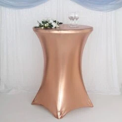 32" Dia Premium Metallic Spandex Highboy Cocktail Table Cover -Home Decor Promotional Store TAB COCK22S 046 02 760x760 0165ad08 5755 4407 975b 9eadbf6b82d7
