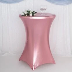 32" Dia Premium Metallic Spandex Highboy Cocktail Table Cover -Home Decor Promotional Store TAB COCK22S 054 02 760x760 87fe6a07 4d19 4a3c 9e36 ad949b6cd848