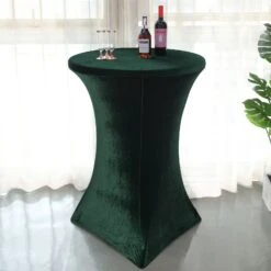Premium Smooth Velvet Spandex Fit Cocktail Tablecloth With Foot Pockets 33 Premium Smooth Velvet Spandex Fit Cocktail Tablecloth With Foot Pockets -Home Decor Promotional Store TAB COCK VEL 036 02