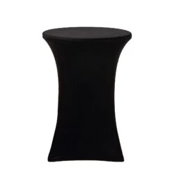 Premium Smooth Velvet Spandex Fit Cocktail Tablecloth With Foot Pockets 25 Premium Smooth Velvet Spandex Fit Cocktail Tablecloth With Foot Pockets -Home Decor Promotional Store TAB COCK VEL BLK 99