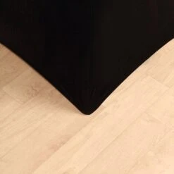 Premium Smooth Velvet Spandex Fit Cocktail Tablecloth With Foot Pockets 26 Premium Smooth Velvet Spandex Fit Cocktail Tablecloth With Foot Pockets -Home Decor Promotional Store TAB COCK VEL BLK D03