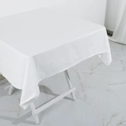 White Square 100% Cotton Linen Seamless Tablecloth | Washable -Home Decor Promotional Store TAB COT 5454 WHT D02.progressive 1b9eb336 8354 42a9 87d4 ed6cc7bc02c9