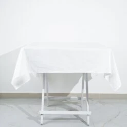 White Square 100% Cotton Linen Seamless Tablecloth | Washable -Home Decor Promotional Store TAB COT 5454 WHT 01.progressive b5728e11 8fd5 4232 91db 62451428f562