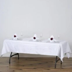 60"x102" Rectangle 100% Cotton Linen Seamless Tablecloth -Home Decor Promotional Store TAB COT 60102 WHT 01 grande bc699fb0 64aa 4df5 a2a9 8c82f2132d9b
