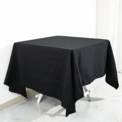 Black Square 100% Cotton Linen Seamless Tablecloth | Washable -Home Decor Promotional Store TAB COT 7070 BLK D03.progressive b20e935e 0654 4a16 8c7c fbb14d014587