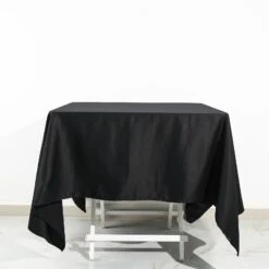 Black Square 100% Cotton Linen Seamless Tablecloth | Washable -Home Decor Promotional Store TAB COT 7070 BLK 01.progressive fd3b35b7 7f95 4761 a35d 1004f730001d