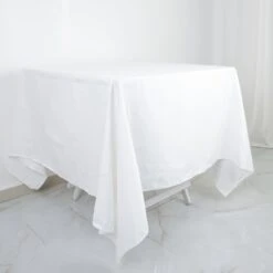 White Square 100% Cotton Linen Table Overlay Tablecloth | Washable -Home Decor Promotional Store TAB COT 7070 WHT D02.progressive 51e5c8be aceb 416a 9dc6 b35d235f10a0