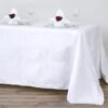 90"x132" Rectangle 100% Cotton Linen Seamless Tablecloth