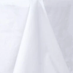 90"x132" Rectangle 100% Cotton Linen Seamless Tablecloth -Home Decor Promotional Store TAB COT 90132 WHT D01