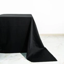 Black Square 100% Cotton Linen Seamless Tablecloth | Washable -Home Decor Promotional Store TAB COT 9090 BLK D01.progressive 23e4b2f4 95c0 43cc a888 2a811a1c8037