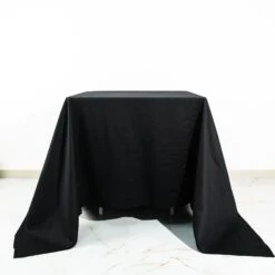 Black Square 100% Cotton Linen Seamless Tablecloth | Washable -Home Decor Promotional Store TAB COT 9090 BLK 01.progressive 860e7eaf f345 49b4 94e8 0f7ed924bbc8