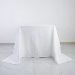 White Square 100% Cotton Linen Seamless Tablecloth | Washable -Home Decor Promotional Store TAB COT 9090 WHT D03.progressive b5321d0f 6973 4077 84ec 48fae15a36c4