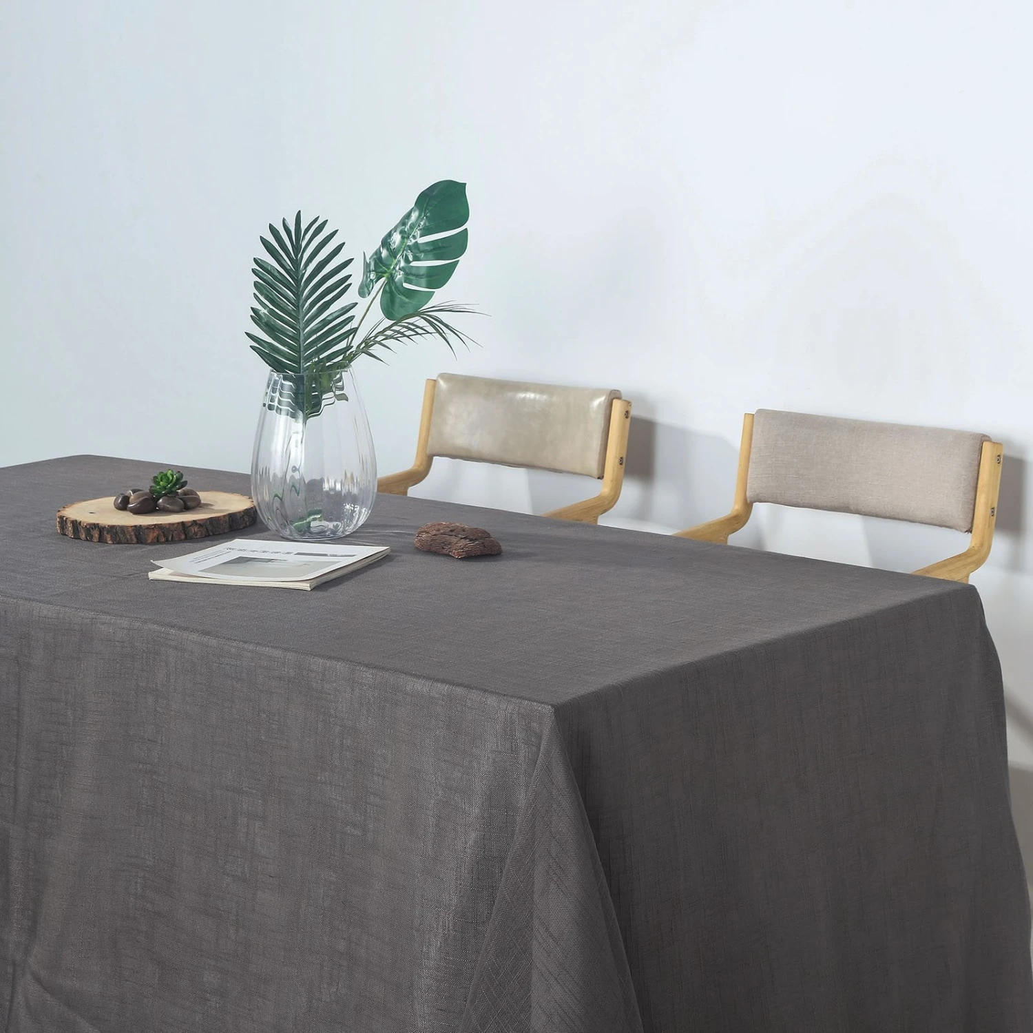 90" X 132" Linen Rectangular Tablecloth, Slubby Textured Wrinkle Resistant Tablecloth 15 90" X 132" Linen Rectangular Tablecloth, Slubby Textured Wrinkle Resistant Tablecloth - Image 15