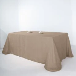 90"x156" Linen Rectangular Tablecloth, Slubby Textured Wrinkle Resistant Tablecloth -Home Decor Promotional Store TAB JUTE02 90132 063 D04 dd2fb769 dccd 4cf8 8071 99c89bfbc31a