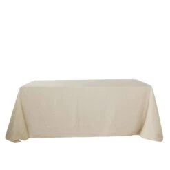 90" X 132" Linen Rectangular Tablecloth, Slubby Textured Wrinkle Resistant Tablecloth -Home Decor Promotional Store TAB JUTE02 90132 081 D12
