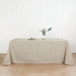 90" X 132" Linen Rectangular Tablecloth, Slubby Textured Wrinkle Resistant Tablecloth -Home Decor Promotional Store TAB JUTE02 90132 081 01 521c3741 cd6d 44c5 bfbe 6d8b31fb0dd2