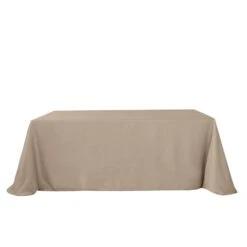 90"x156" Linen Rectangular Tablecloth, Slubby Textured Wrinkle Resistant Tablecloth -Home Decor Promotional Store TAB JUTE02 90156 063 99 3d90e598 dc93 4f92 830f e5fbc564b465
