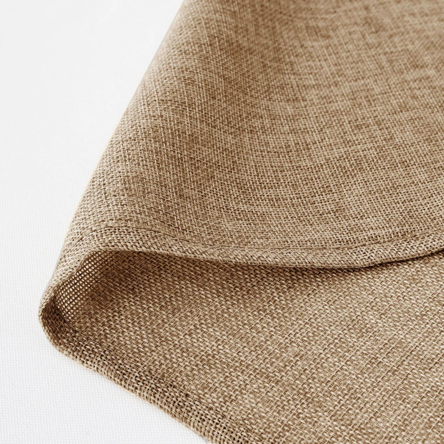 54" Natural Jute Faux Burlap Square Tablecloth | Boho Chic Table Decor 10 54" Natural Jute Faux Burlap Square Tablecloth | Boho Chic Table Decor - Image 10