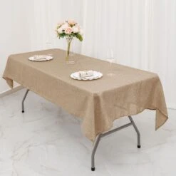 Natural Jute Faux Burlap Rectangular Tablecloth | Boho Chic Decor 31 Natural Jute Faux Burlap Rectangular Tablecloth | Boho Chic Decor -Home Decor Promotional Store TAB JUTE03 5496 NAT 02.progressive edb35db4 9267 418d 9961 7a9264882a88