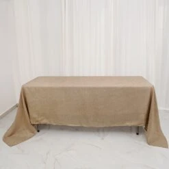 Natural Jute Faux Burlap Rectangular Tablecloth | Boho Chic Decor 38 Natural Jute Faux Burlap Rectangular Tablecloth | Boho Chic Decor -Home Decor Promotional Store TAB JUTE03 60126 NAT 01.progressive 88d5ea53 288f 484c be8c 325ebc4803bb