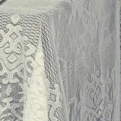 60" X 126" Premium Lace Rectangular Oblong Tablecloth -Home Decor Promotional Store TAB LACE01 60126 IVR D02