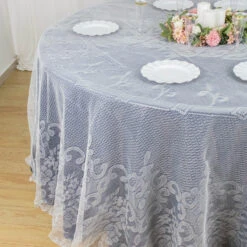 120" Premium Lace Round Tablecloth 26 120" Premium Lace Round Tablecloth -Home Decor Promotional Store TAB LACE01 R120 IVR D08