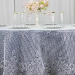 120" Premium Lace Round Tablecloth 25 120" Premium Lace Round Tablecloth -Home Decor Promotional Store TAB LACE01 R120 IVR D09