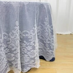120" Premium Lace Round Tablecloth 17 120" Premium Lace Round Tablecloth -Home Decor Promotional Store TAB LACE01 R120 IVR D13