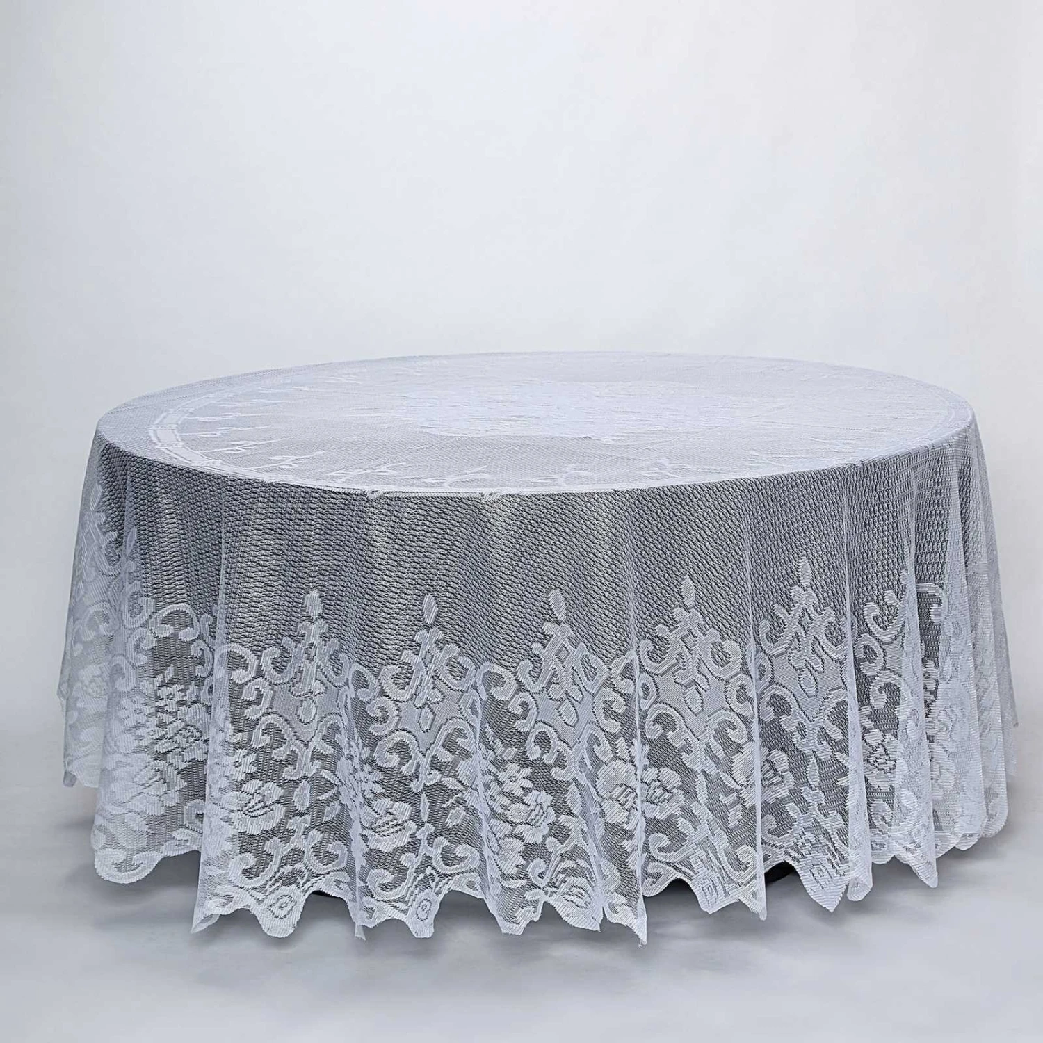 120" Premium Lace Round Tablecloth 8 120" Premium Lace Round Tablecloth - Image 8