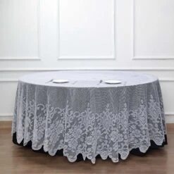 120" Premium Lace Round Tablecloth 18 120" Premium Lace Round Tablecloth -Home Decor Promotional Store TAB LACE01 R120 WHT D04.progressive d06954cc 361c 4b8e 86dd 2bf506acfa0e