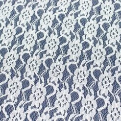 120" Round Polyester Floral Lace Tablecloth -Home Decor Promotional Store TAB LACE 120 IVR D10