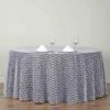 120" Round Polyester Floral Lace Tablecloth